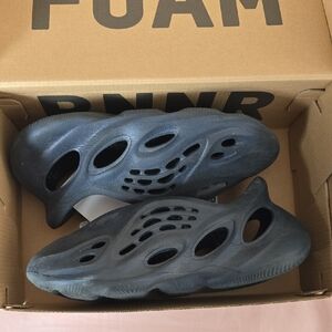 adidas Kids Black Foam Sneakers